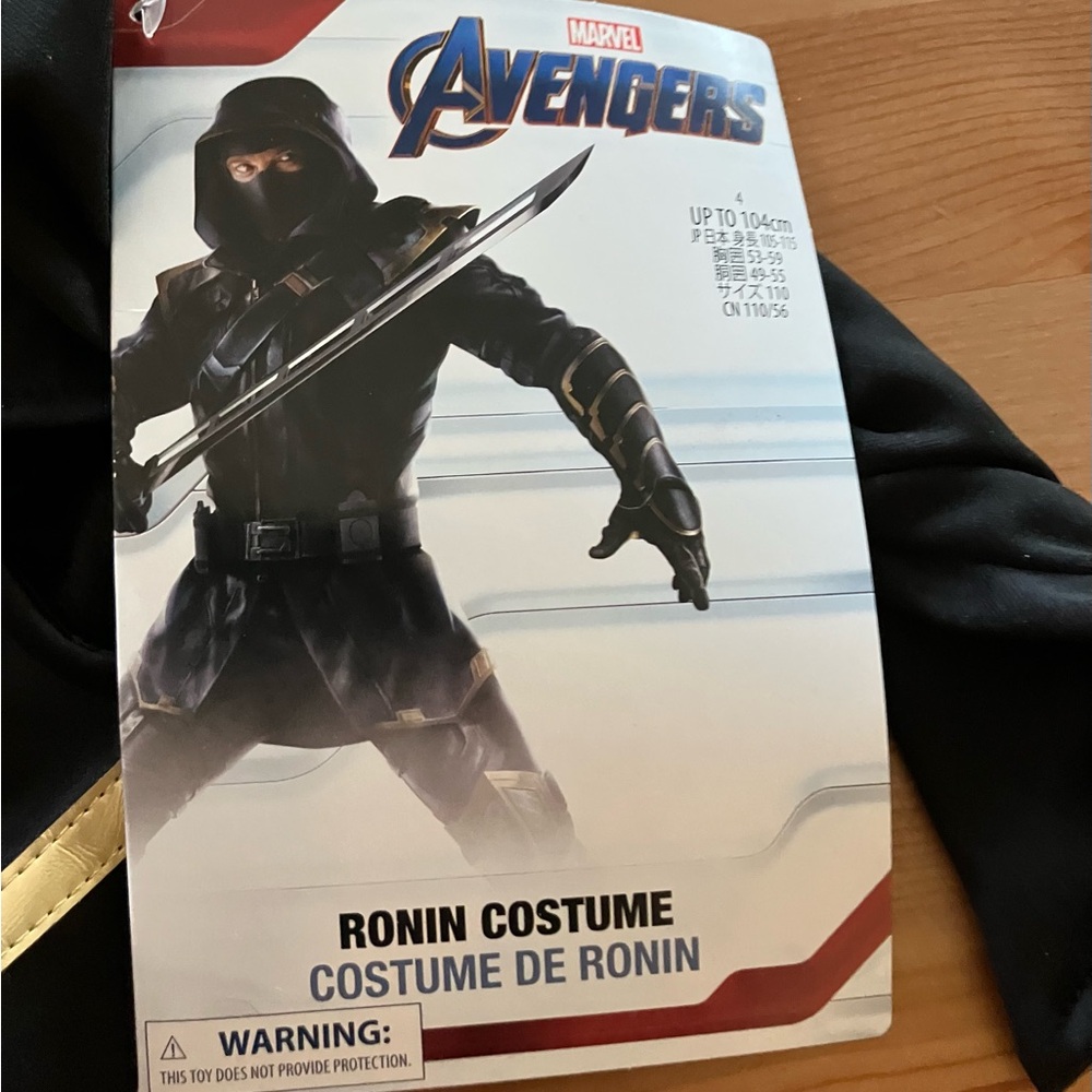 NWT Disney Store Marvel Avengers Toddler Size 4 Ronin Costume - Picture 2 of 8